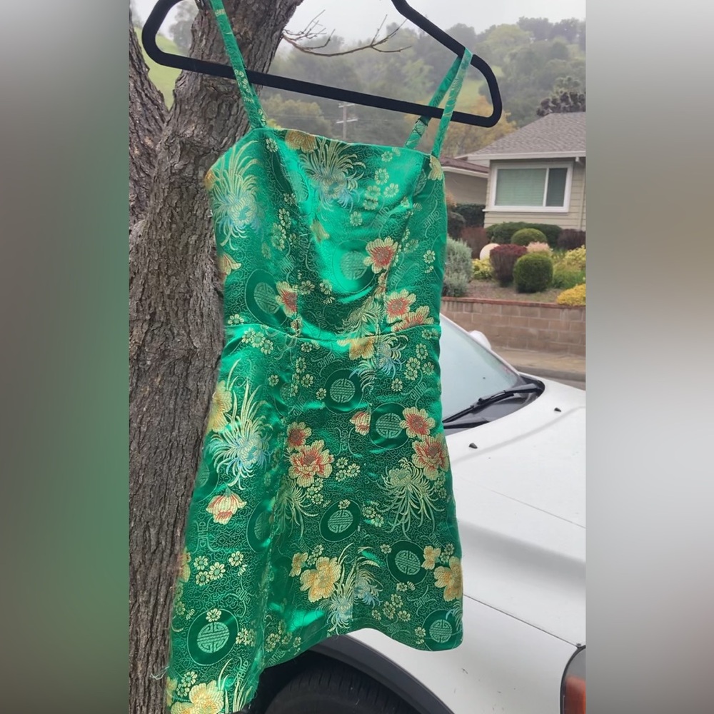 Urban Outfitters Green Floral Dress